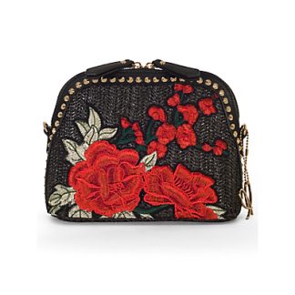 Chesca Rose Embroidered Cross Body Bag