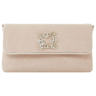 Dune Betsey Foldover Jewelled Clutch Bag