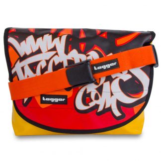Tagger Red Yellow Graffiti Complete Shoulder Bag 5001-YEL/RED/ORANGE
