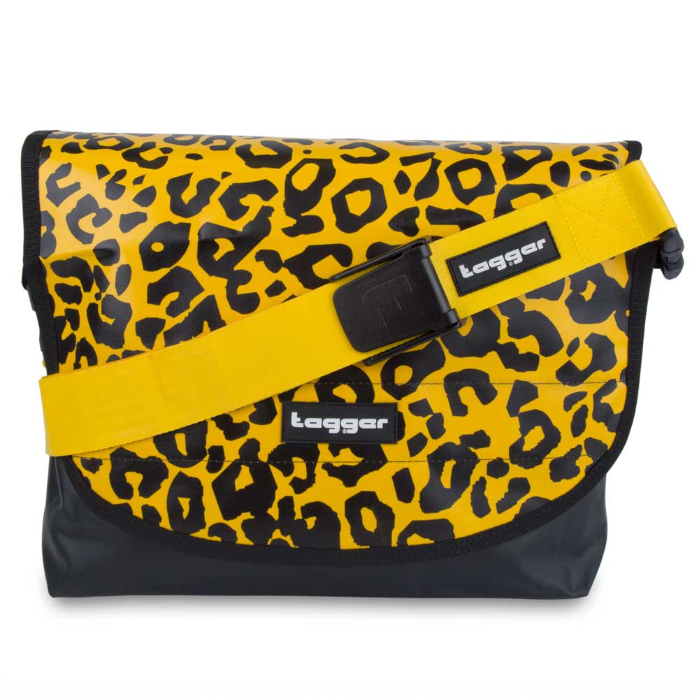 Tagger Cheetah Complete Shoulder Bag 5001-BLK-CHEETAH-YEL