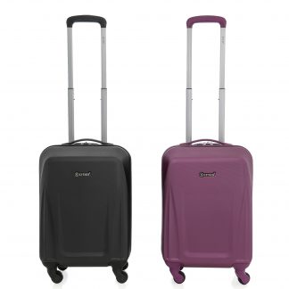 5 Cities Lightweight ABS Hard Shell Cabin Hand Luggage with 4 Wheels