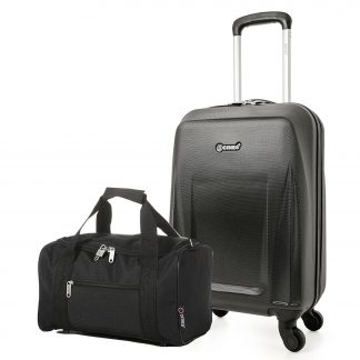 5 Cities Lightweight ABS Hard Shell Cabin Hand Luggage with 4 Wheels