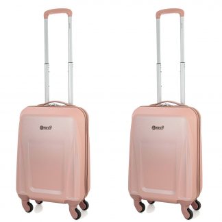 5 Cities Lightweight ABS Hard Shell Suitcase with 4 Wheels