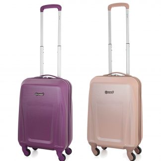 5 Cities Lightweight ABS Hard Shell Travel Suitcase with 4 Wheels