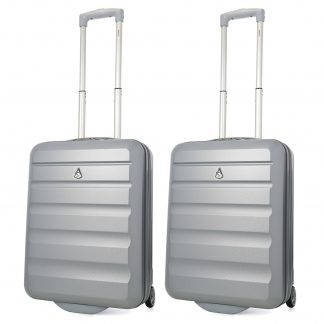 Aerolite Hard Shell Lightweight Suitcase 55x40x20 - 2 Wheels Set of 2