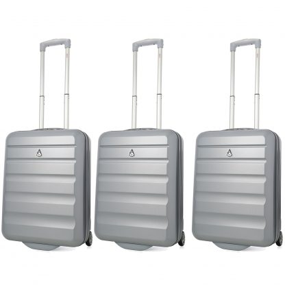 Aerolite Hard Shell Lightweight Suitcase 55x40x20 - 2 Wheels Set of 3