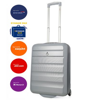 Aerolite 55x40x20cm Hard Shell 2 Wheel Lightweight Suitcase