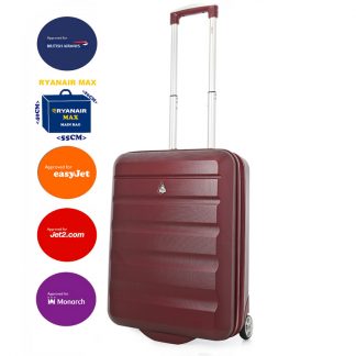 Aerolite 55x40x20cm Hard Shell 2 Wheel Lightweight Suitcase