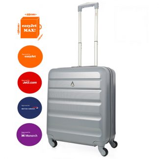 Aerolite 56x45x25cm Lightweight 4 Wheel ABS Hard Shell Suitcase