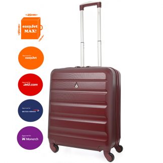 Aerolite 56x45x25cm Lightweight 4 Wheel ABS Hard Shell Suitcase