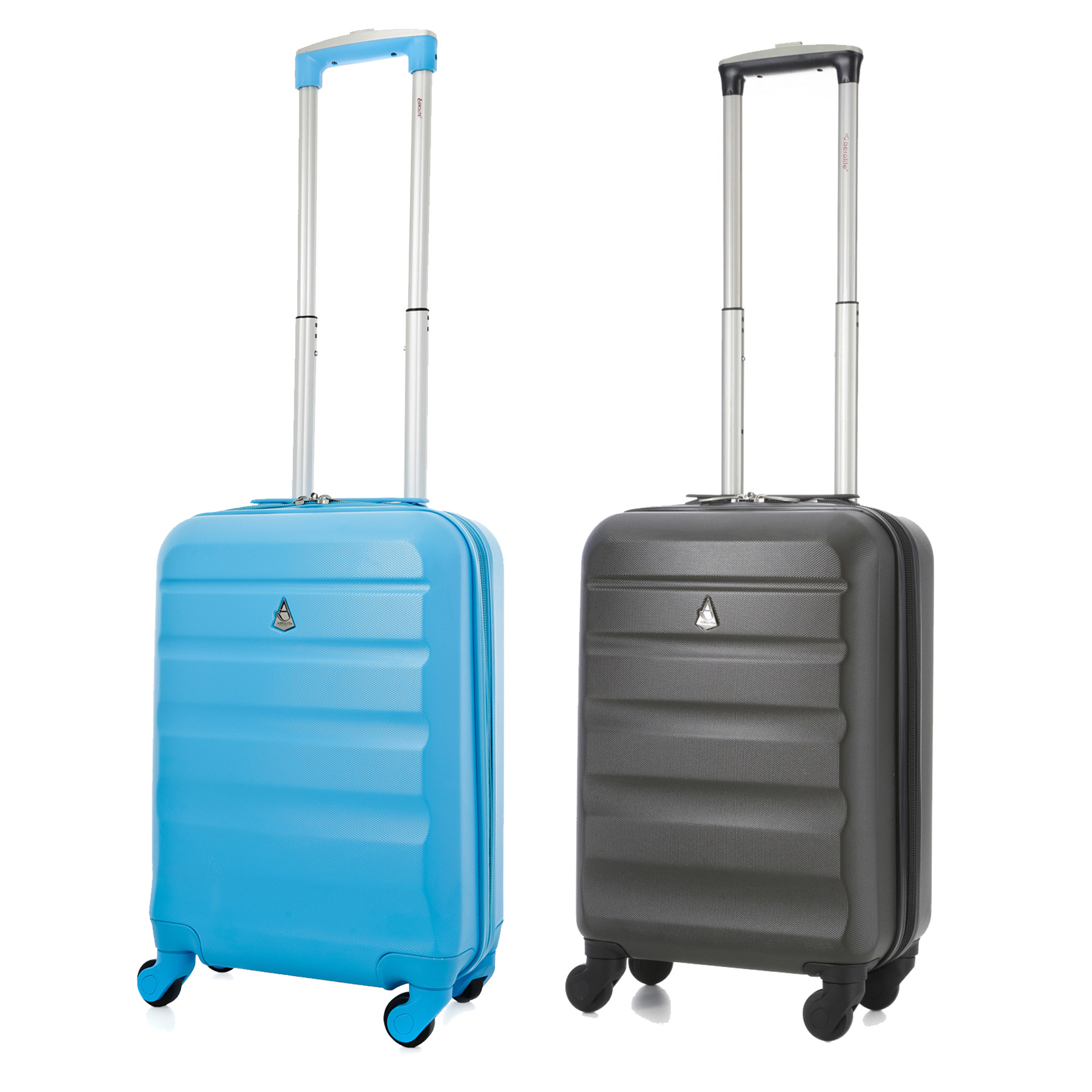 Aerolite Super Lightweight ABS Hard Shell Suitcase - 4 Wheels Set of 2