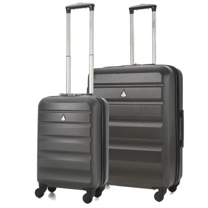 Aerolite Super Lightweight ABS Hard Shell Luggage Set with 4 Wheels