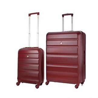 Aerolite Super Lightweight ABS Hard Shell Luggage Set 4 Wheel 21"