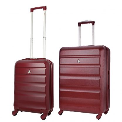 Aerolite Super Lightweight ABS Hard Shell Luggage Set 4 Wheel 21"