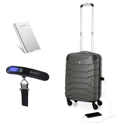 Aerolite SMART Suitcase with USB Port