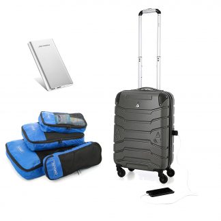 Aerolite SMART Suitcase with USB Port