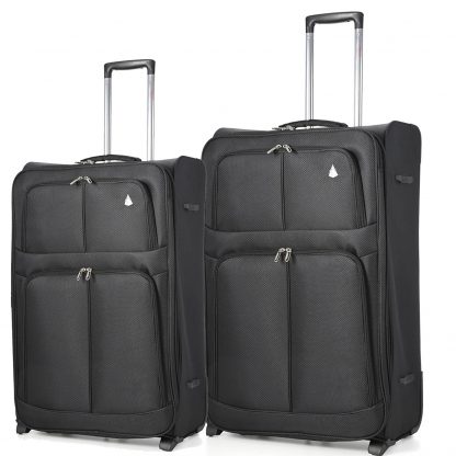 Aerolite 2 Wheel Super Lightweight Upright Suitcase (21"/29") Set of 2