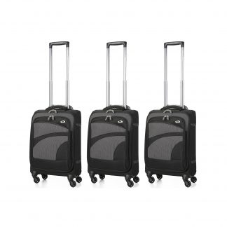 Aerolite Ultra Lightweight Spinner Suitcase 4 Wheels (3 x Cabin