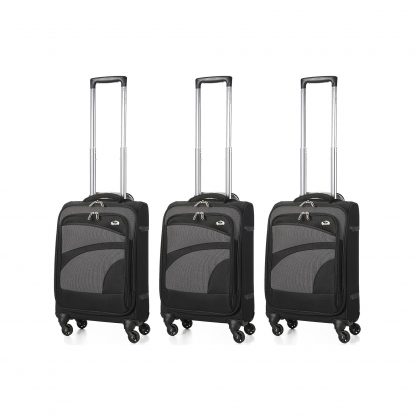 Aerolite Ultra Lightweight Spinner Suitcase 4 Wheels (3 x Cabin