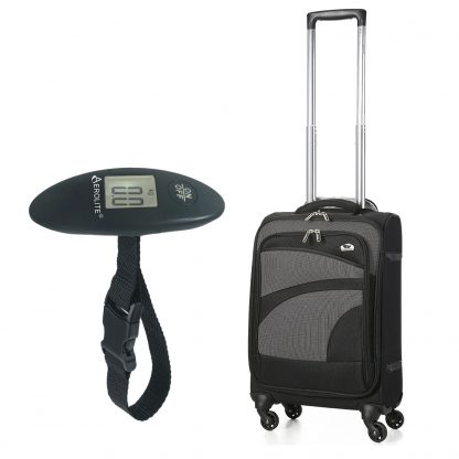 Aerolite 21" 55cm Ultra Lightweight 4 Wheel Spinner Travel Bag & Scale