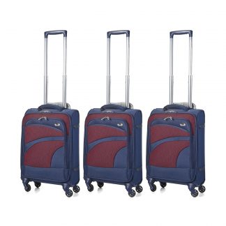 Aerolite Ultra Lightweight Spinner Suitcase 4 Wheels (3 x Cabin