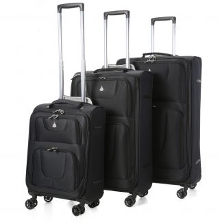 Aerolite Lightweight 8 Wheel Suitcase Sets-Cabin