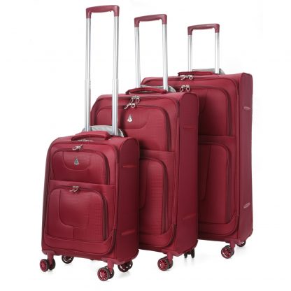 Aerolite Lightweight 8 Wheel Suitcase Sets-Cabin