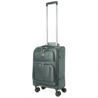 Aerolite Ultra Lightweight Ripstop 21" 8 Wheel Suitcase (Grey)