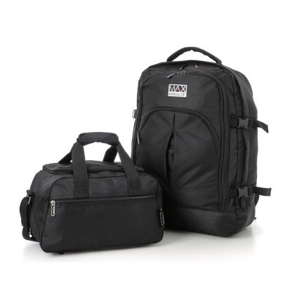 Set of 2 - 55x40x20cm Backpack & 35x20x20cm Second Hand Luggage Bag