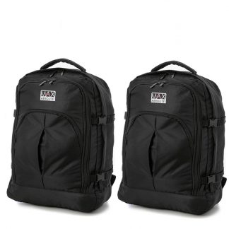Set Of 2 Aerolite Max Backpack 55x40x20cm Cabin Hand Luggage/Carry On