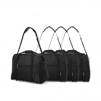 42x32x25cm Maximum Hand Luggage Cabin Holdall by 5 Cities Set of 4
