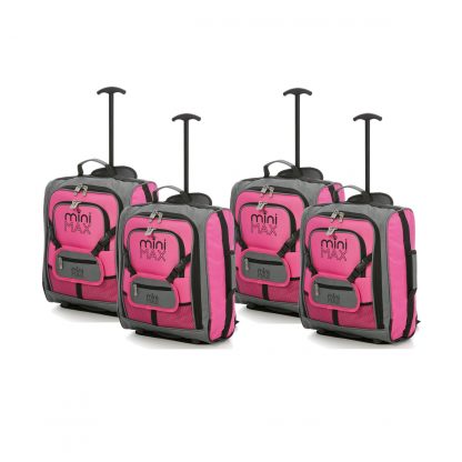MiniMAX Childrens Suitcase with Backpack and Pouch - Set of 4