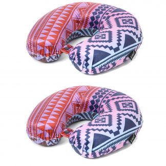 2 x Aerolite Travel Pillow Neck Support Soft Memory Foam Cushion