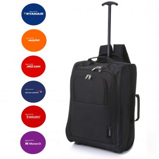 5 Cities 55cm IATA Cabin Hand Luggage Trolley Backpack