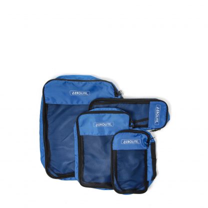 Aerolite Luggage Packing Cubes Travel Organiser 4 Piece Set