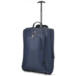 5 Cities 21" 2 Wheel Cabin Hand Luggage Trolley Bag Fits 55x40x20cm