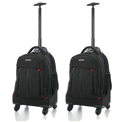 Aerolite 21" 55cm 4 Wheel Trolley Executive Laptop Shoulder Bag