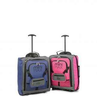 MiniMAX Childrens Suitcase with Backpack and Pouch - Set of 2