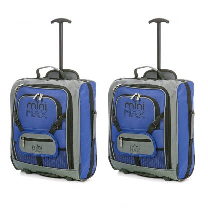 MiniMAX Childrens Suitcase with Backpack and Pouch - Set of 2