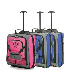 MiniMAX Childrens Suitcase with Backpack and Pouch - Set of 3