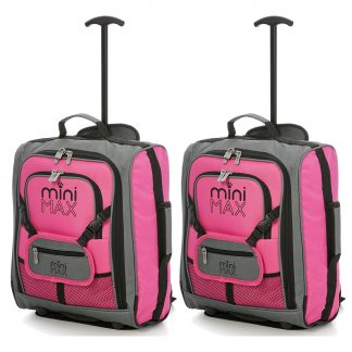 MiniMAX Childrens Suitcase with Backpack and Pouch - Set of 2