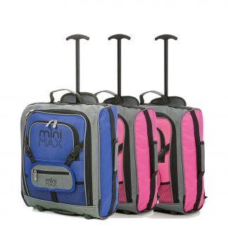MiniMAX Childrens Suitcase with Backpack and Pouch - Set of 3
